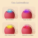 Smart Pet Toy 360° P02 Automatic Interactive Cat & Dog Rolling Ball with Rope (USB Rechargeable) - Image 2