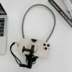 Neck Tripod Phone Holder for iPhone, POV/Vlog Cell Phone Mount Holder Strap