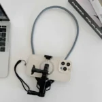 Neck Tripod Phone Holder for iPhone, POV/Vlog Cell Phone Mount Holder Strap