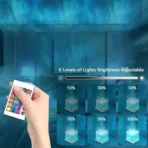 Special Atmosphere Lamp for Couples, Bedroom Mood Night Light, Bedside Flame Desktop Remote Control Rotating Water Ripple Lamp, Super Bright - Image 4